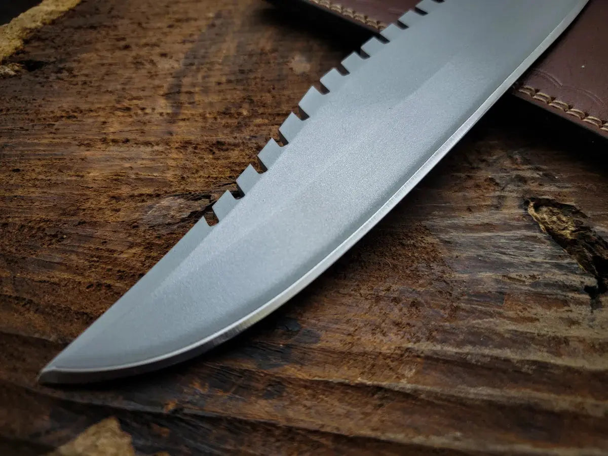 Custom Handmade Rambo First Blood Replica Knife | Sylvester Stallone Knife - Vortex Blades