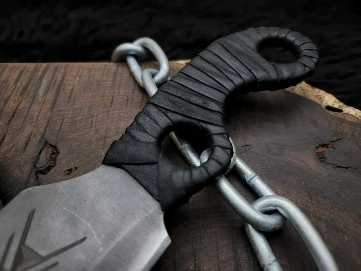 Handmade Destiny 2 Gun Slinger Replica Knife with Leather Sheath - Vortex Blades