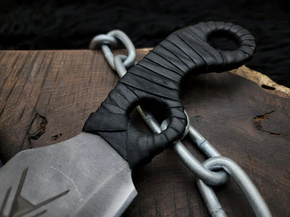 Handmade Destiny 2 Gun Slinger Replica Knife with Leather Sheath - Vortex Blades