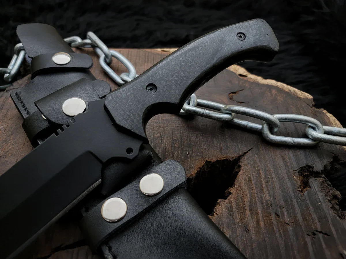 Resident Evil 4 Remake Ada Wong Replica Knife with Leather Sheath - Vortex Blades
