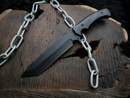 Resident Evil 4 Remake Ada Wong Replica Knife with Leather Sheath - Vortex Blades