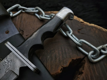 Scream 4 Replica Damascus Knife | Scre4m Hero Ghostface Knife (Damascus Version) - Vortex Blades