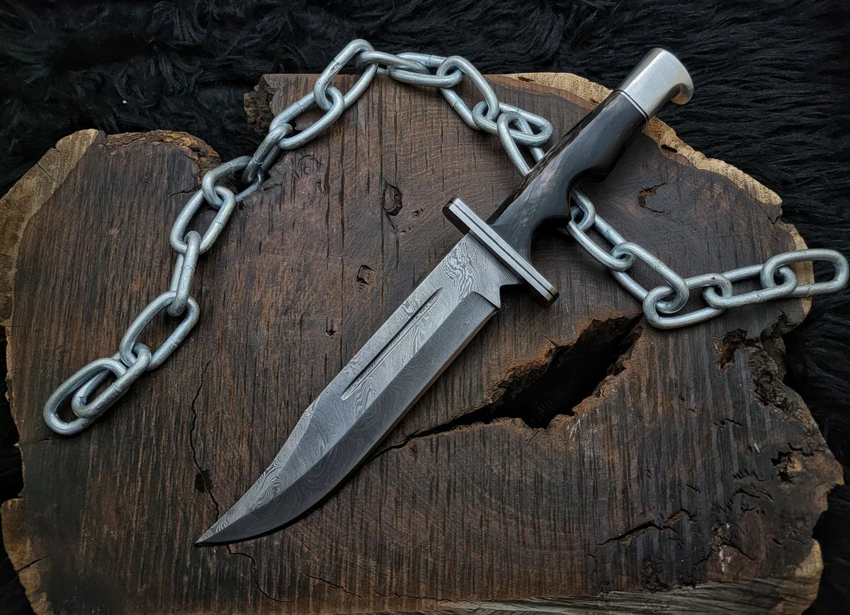 Scream 4 Replica Damascus Knife | Scre4m Hero Ghostface Knife (Damascus Version) - Vortex Blades
