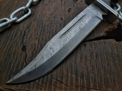 Scream 4 Replica Damascus Knife | Scre4m Hero Ghostface Knife (Damascus Version) - Vortex Blades