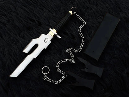 Handmade Jujutsu Kaisen Inspired Replica of Toji Fushiguro's Inverted Spear of Heaven with Chain of A Thousand Miles and Stand - Vortex Blades