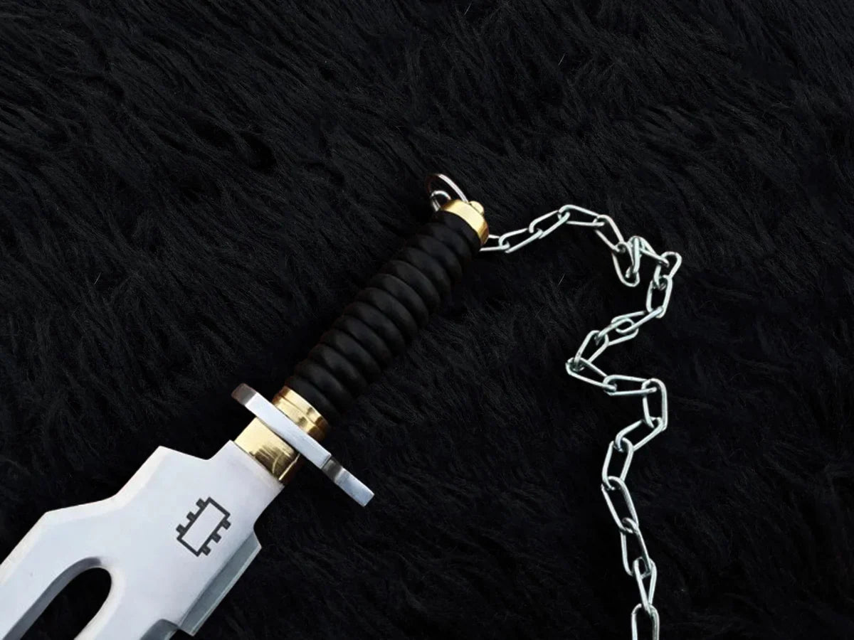 Handmade Jujutsu Kaisen Inspired Replica of Toji Fushiguro's Inverted Spear of Heaven with Chain of A Thousand Miles and Stand - Vortex Blades