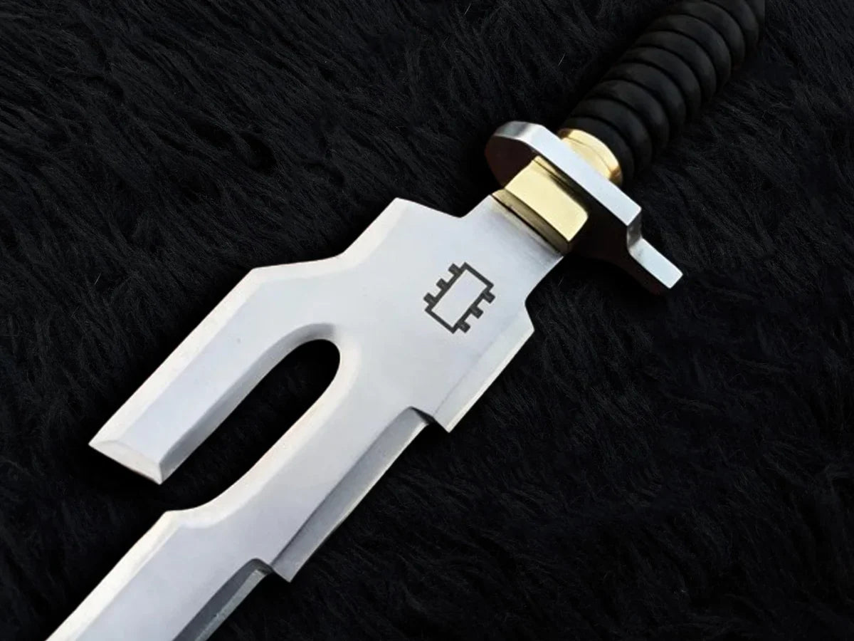 Handmade Jujutsu Kaisen Inspired Replica of Toji Fushiguro's Inverted Spear of Heaven with Chain of A Thousand Miles and Stand - Vortex Blades