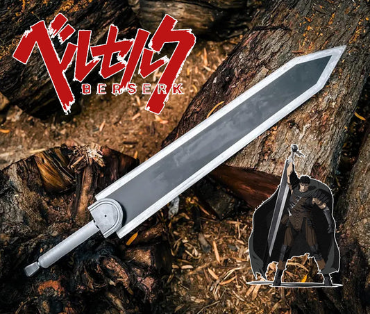 Berserk Guts Sword Dragon Slayer Sword Replica – Handmade Black Dual Finish Anime Cosplay