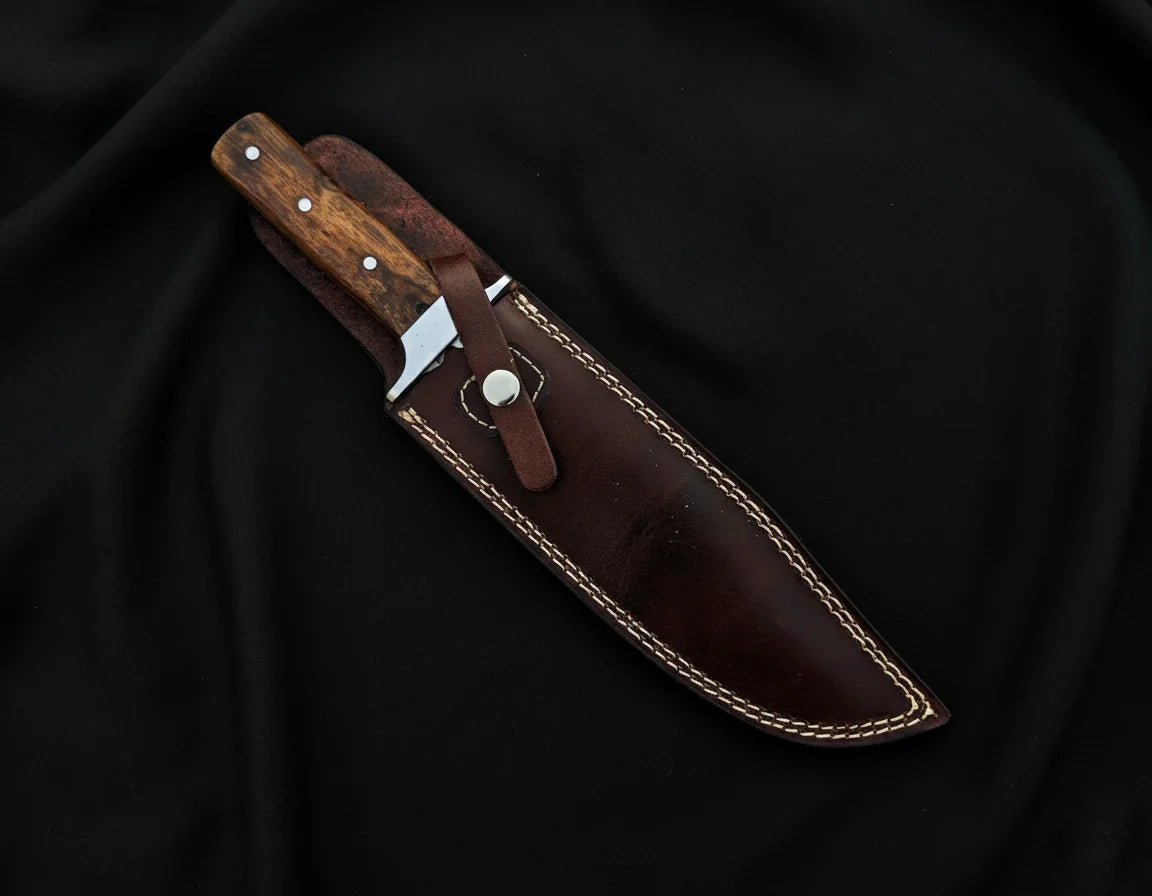 Handmade Red Dead Redemption 2 Replica Knives with Leather Sheath | Arthur Morgan Hunting Knives - Vortex Blades