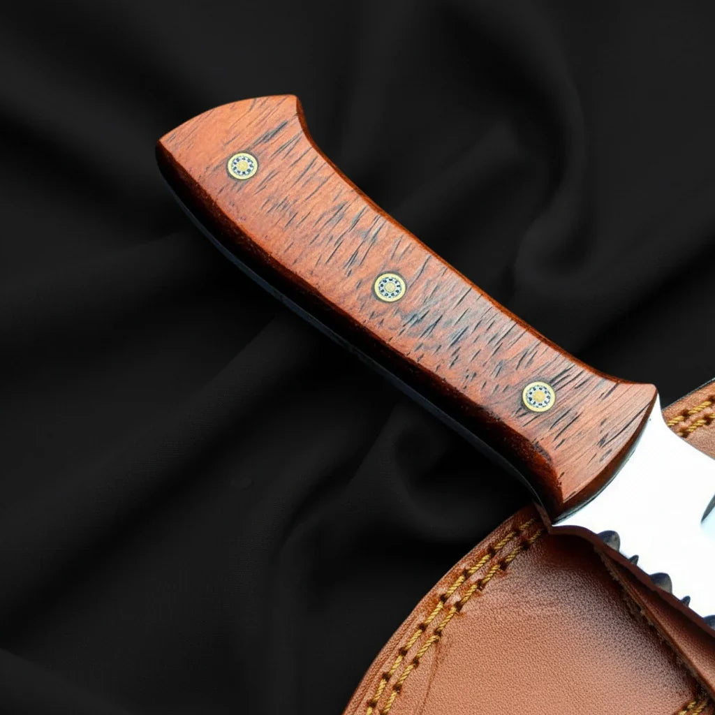 Premium Handmade Jurassic World Owen Grady Knife with leather Sheath | Custom Hunting Knife - Vortex Blades