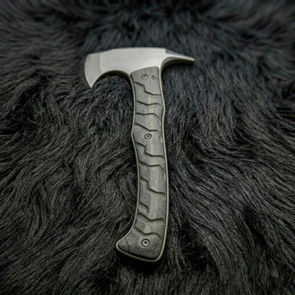 Exclusive Handmade Resident Evil Requiem Hunk's Axe with Leather Sheath - Vortex Blades