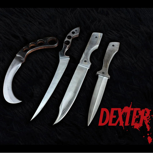 Dexter Morgan Replica Knives: Custom Dexter k-ill Tools 4 Pieces Set Replica Knives - Vortex Blades
