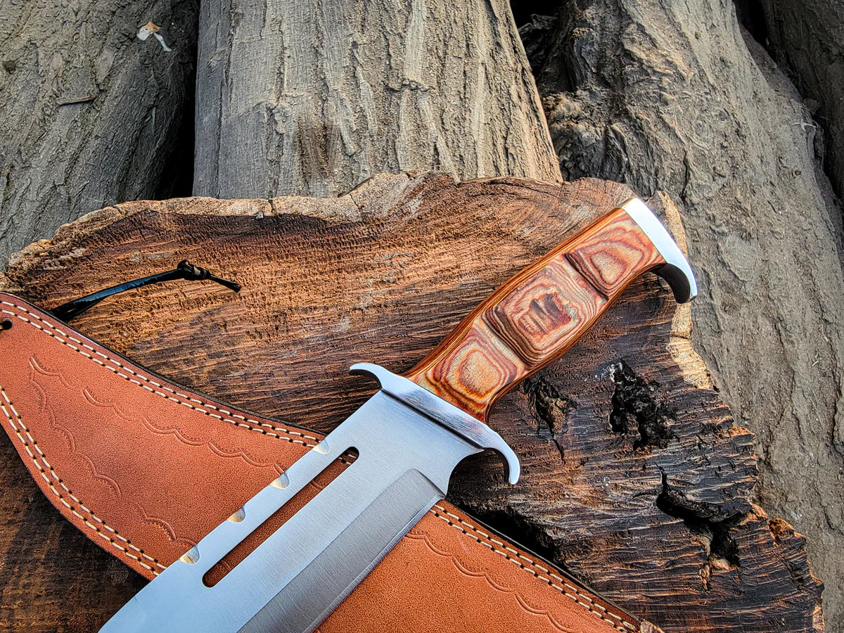 Handmade 18" Rambo III Movie Replica Bowie Knife | Fixed Blade - Vortex Blades