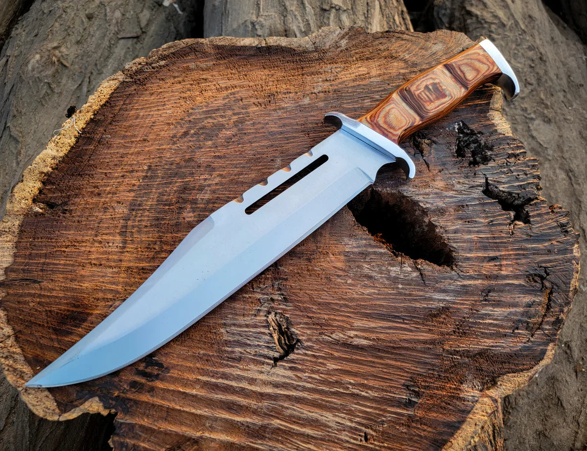 Handmade 18" Rambo III Movie Replica Bowie Knife | Fixed Blade - Vortex Blades