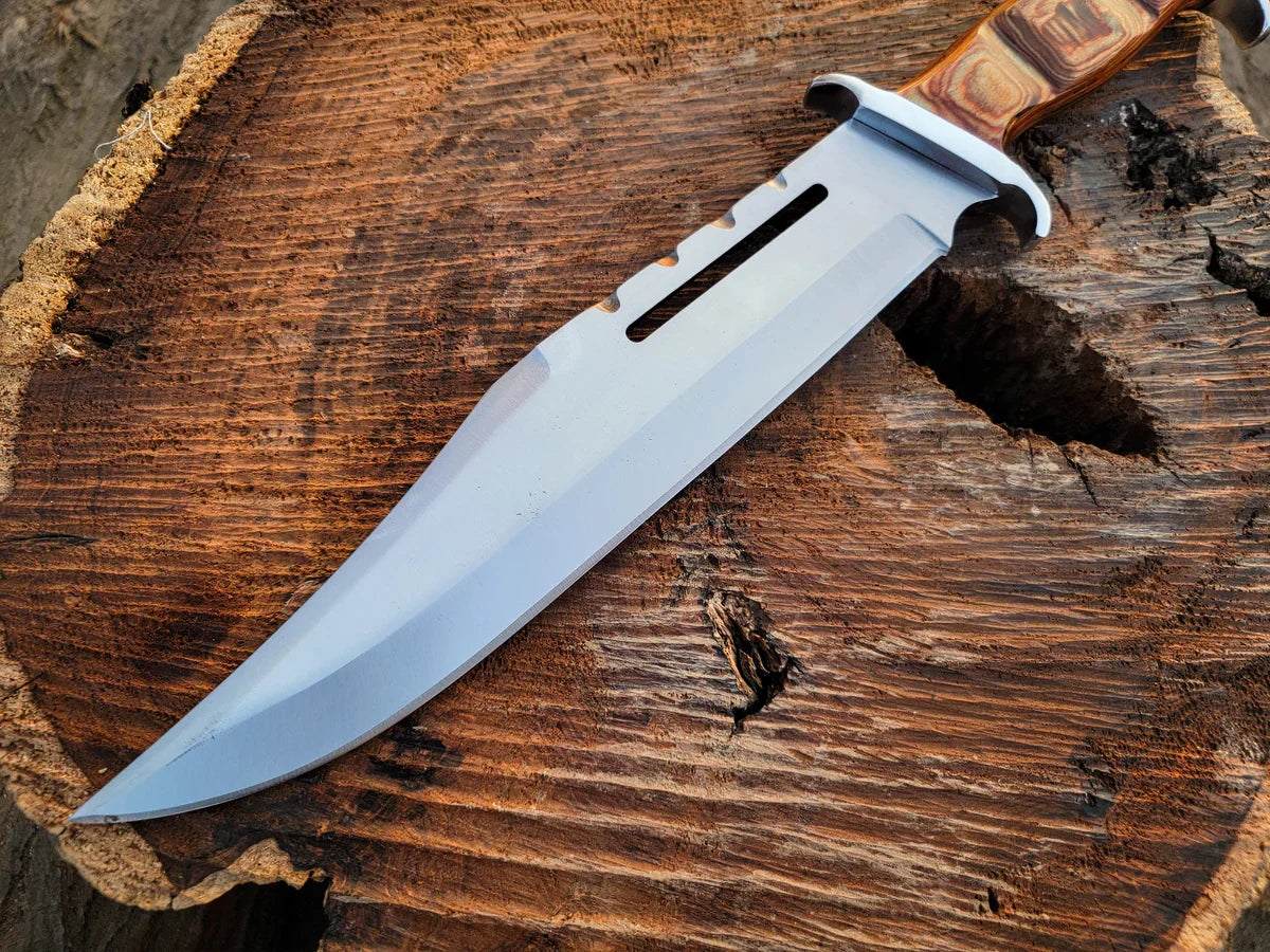 Handmade 18" Rambo III Movie Replica Bowie Knife | Fixed Blade - Vortex Blades