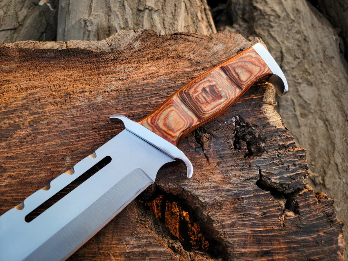 Handmade 18" Rambo III Movie Replica Bowie Knife | Fixed Blade - Vortex Blades