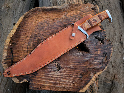 Handmade 18" Rambo III Movie Replica Bowie Knife | Fixed Blade - Vortex Blades