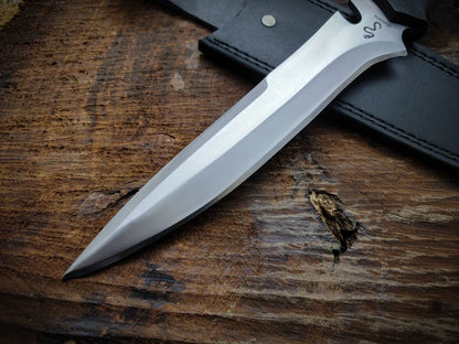 Resident Evil Jack Krauser Replica Knife with Premium Leather Sheath - Vortex Blades