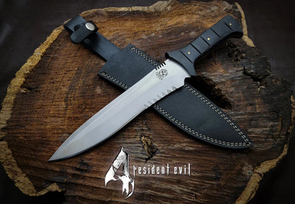 Custom Handmade Resident Evil 4 Leon Kennedy's Replica Full Tang Knife - Vortex Blades