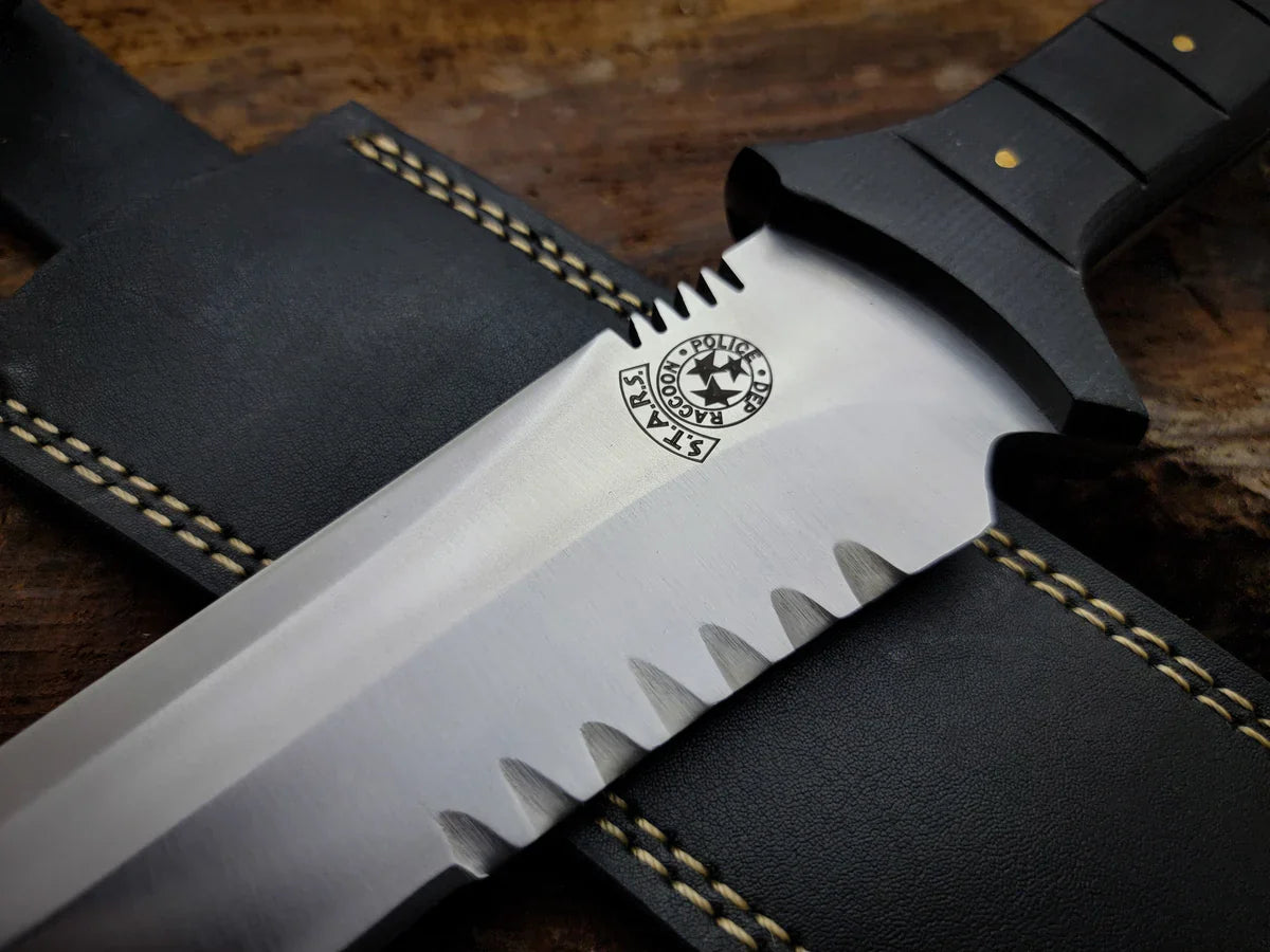 Custom Handmade Resident Evil 4 Leon Kennedy's Replica Full Tang Knife - Vortex Blades