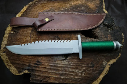 Custom Handmade Rambo First Blood Replica Knife | Sylvester Stallone Knife - Vortex Blades