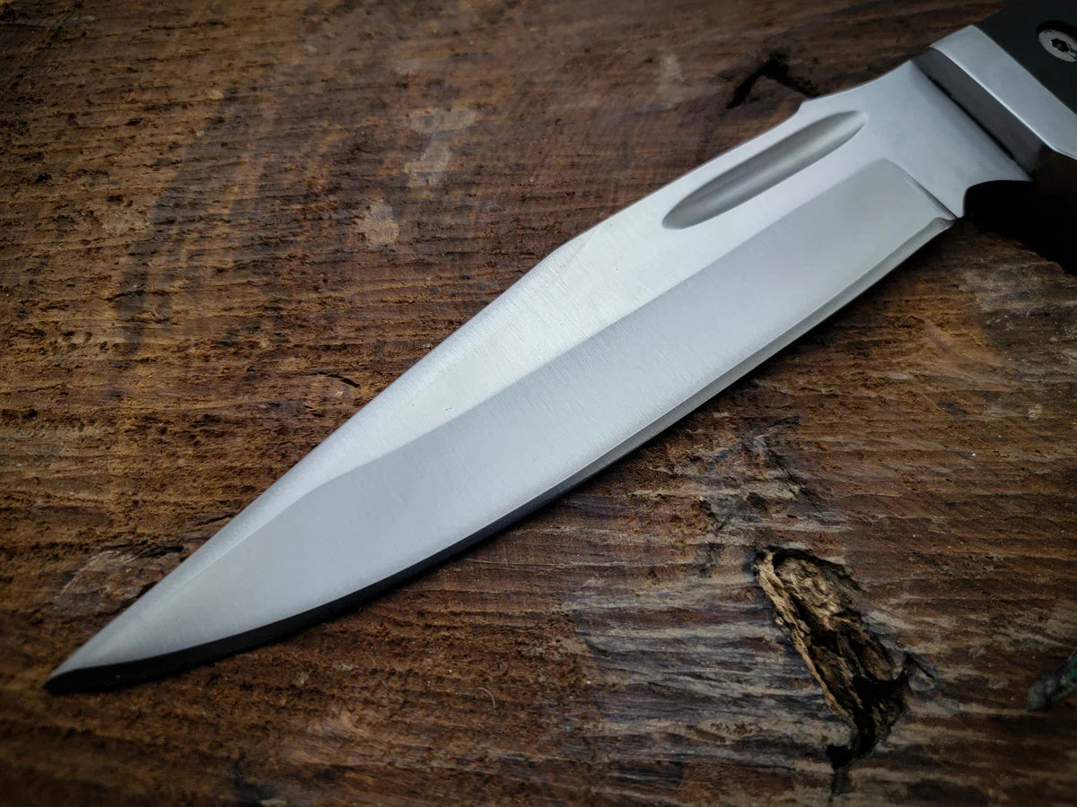 RAMBO V Replica Bowie Knife with Leather Sheath - Vortex Blades