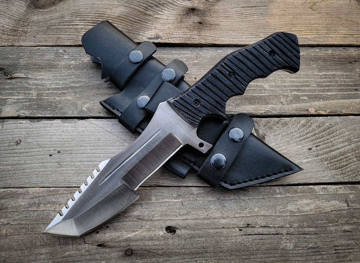Tom Brown Tracker: Handmade Full Tang Fixed Blade Hunting Knife - Vortex Blades