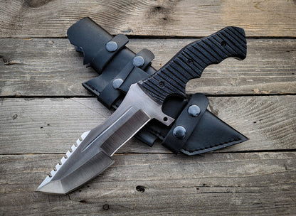 Tom Brown Tracker: Handmade Full Tang Fixed Blade Hunting Knife - Vortex Blades