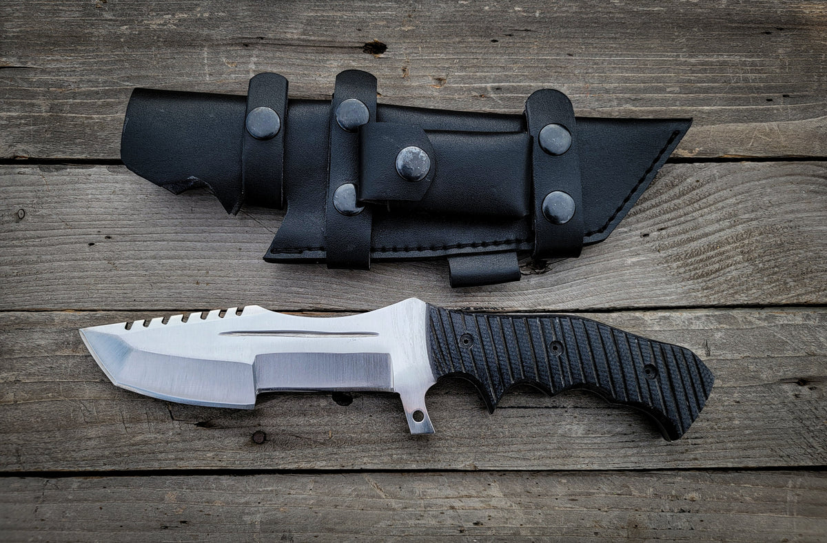 Tom Brown Tracker: Handmade Full Tang Fixed Blade Hunting Knife - Vortex Blades