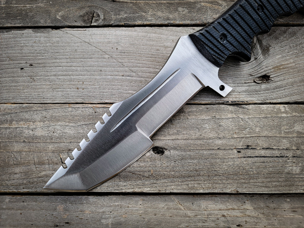 Tom Brown Tracker: Handmade Full Tang Fixed Blade Hunting Knife - Vortex Blades