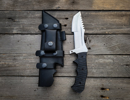 Tom Brown Tracker: Handmade Full Tang Fixed Blade Hunting Knife - Vortex Blades