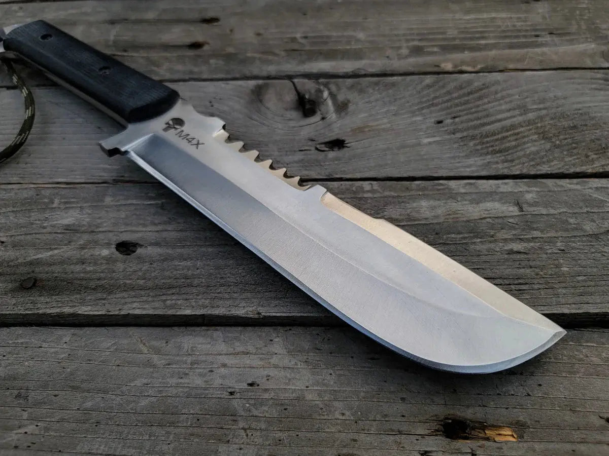 Custom Handmade Punisher M4X Replica Knife with Leather Sheath - Vortex Blades
