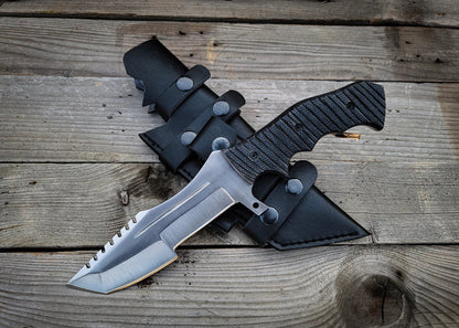 Tom Brown Tracker: Handmade Full Tang Fixed Blade Hunting Knife - Vortex Blades