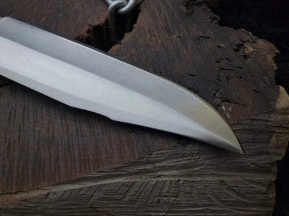 Resident Evil Raccoon City Police Replica Knife with Leather Sheath - Vortex Blades