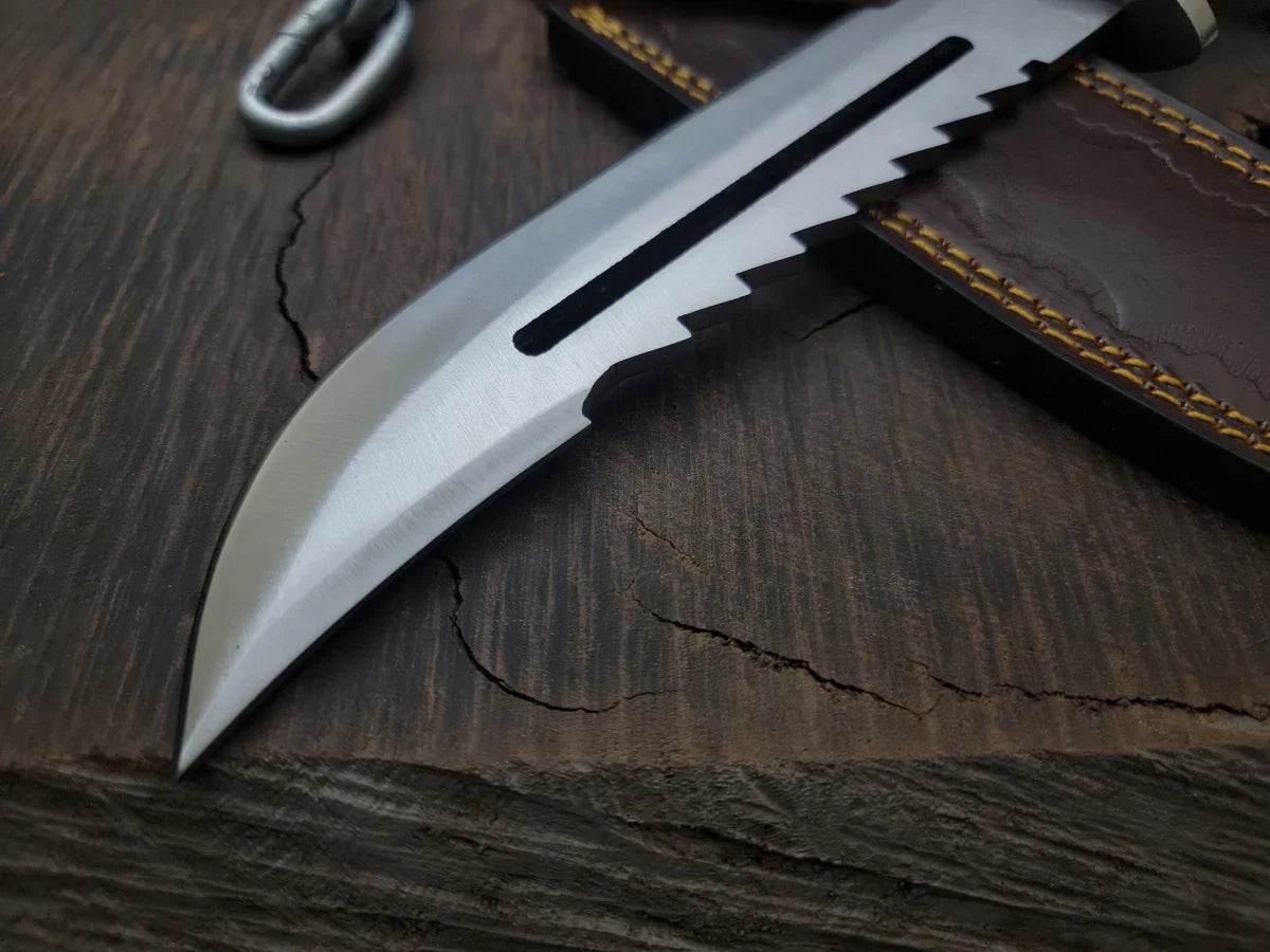 Metal Gear Solid 3 Replica Knife with Leather Sheath | Snake Eater Replica knife - Vortex Blades