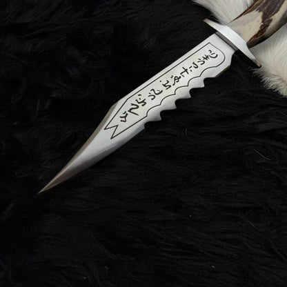Handmade Supernatural Ruby's Demon Killing Knife | Replica Angel Blade with Leather Sheath - Vortex Blades