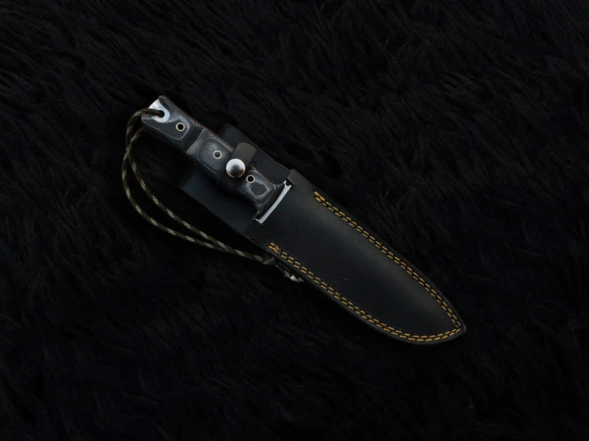 Custom Handmade The Walking Dead Daryl Dixon Replica Knife with Leather Sheath | Full Tang | Stainless Steel | G10 Micarta Handle - Vortex Blades