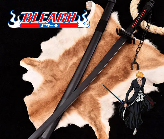Bleach Ichigo Bankai Sword Replica – Handmade Tensa Zangetsu Katana