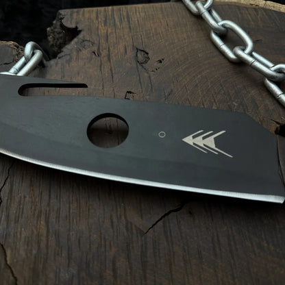 Handmade Destiny 2 (Black) Gun Slinger Replica Knife with Leather Sheath - Vortex Blades