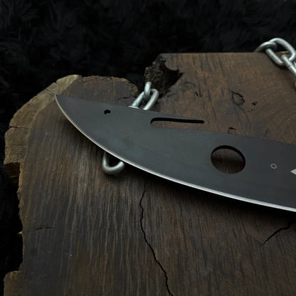 Handmade Destiny 2 (Black) Gun Slinger Replica Knife with Leather Sheath - Vortex Blades