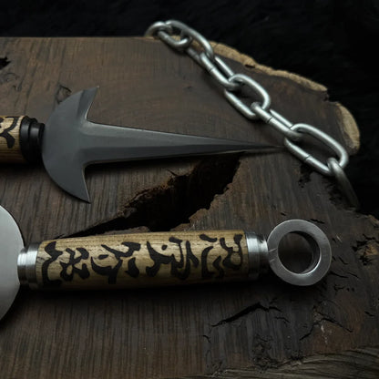 Naruto Shippuden: Handmade Custom Minato Kunai with Leather Sheath | Minato 4th Hokage | Yellow Flash Kunai - Vortex Blades