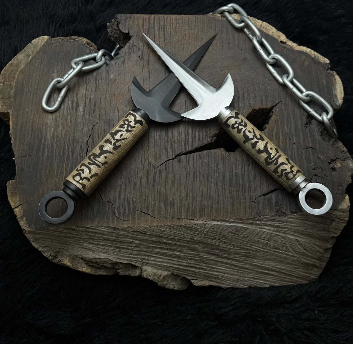 Naruto Shippuden: Handmade Custom Minato Kunai with Leather Sheath | Minato 4th Hokage | Yellow Flash Kunai - Vortex Blades
