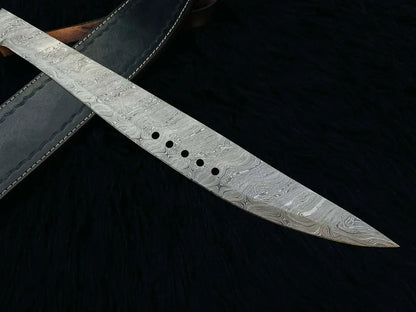 Custom Handmade Book of Eli Replica Machete with Leather Sheath - Vortex Blades