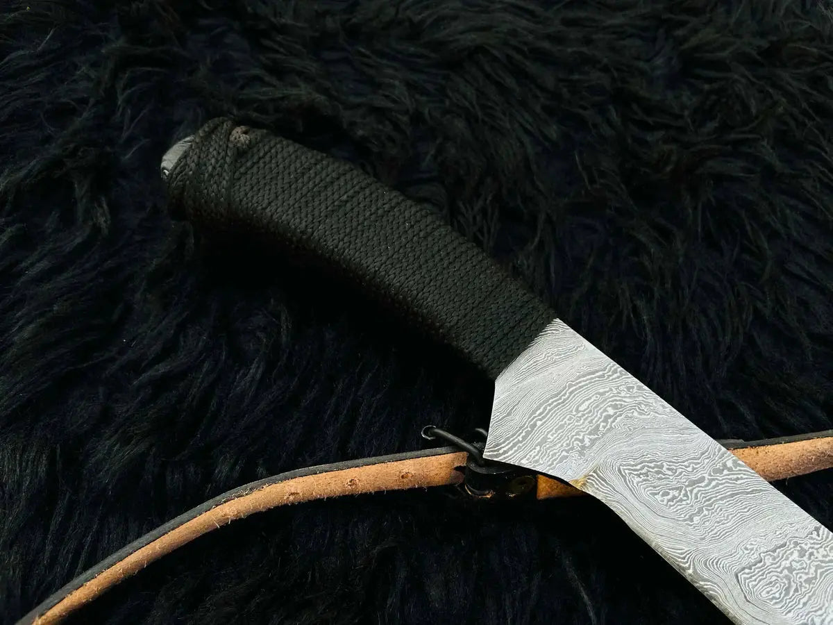 Custom Handmade Book of Eli Replica Machete with Leather Sheath - Vortex Blades