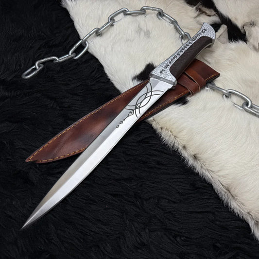 Handmade Dune Paul Atreides Crysknife with Leather Sheath | Dune 2 knifes | Dune cosplay | Dune movie collectibles - Vortex Blades
