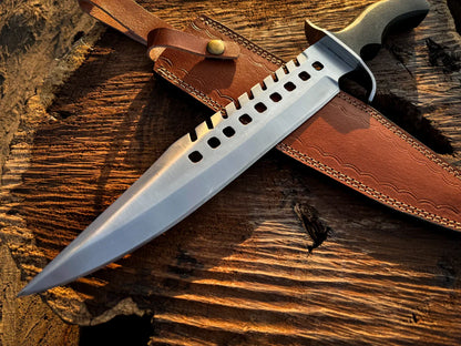 The Walking Dead: Handmade Negan Bowie Full Tang Fixed Blade Replica Knife - Vortex Blades