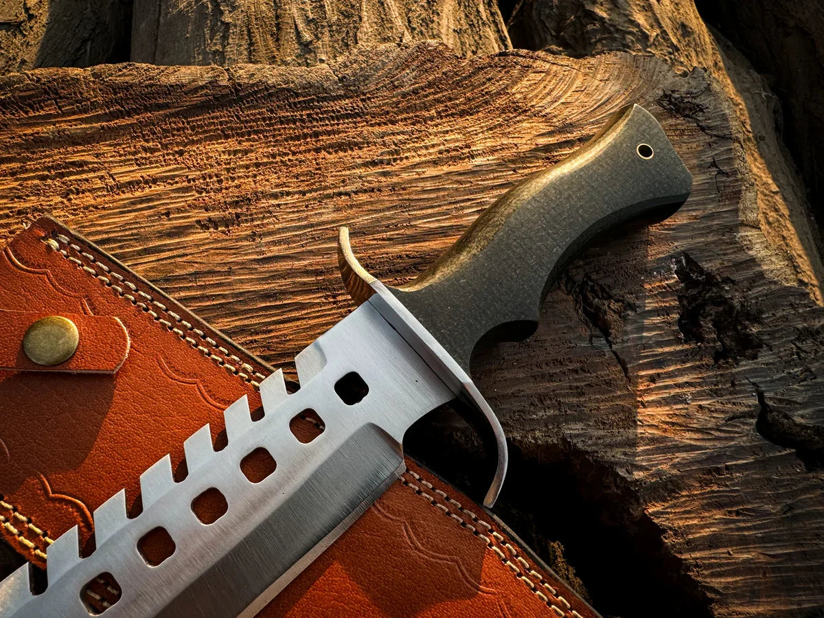 The Walking Dead: Handmade Negan Bowie Full Tang Fixed Blade Replica Knife - Vortex Blades