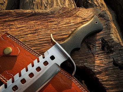 The Walking Dead: Handmade Negan Bowie Full Tang Fixed Blade Replica Knife - Vortex Blades