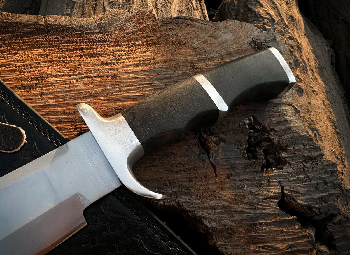 Predator Bowie Knife: Handmade Stainless Steel Replica Machete – Inspired by Predator & Rambo - Vortex Blades