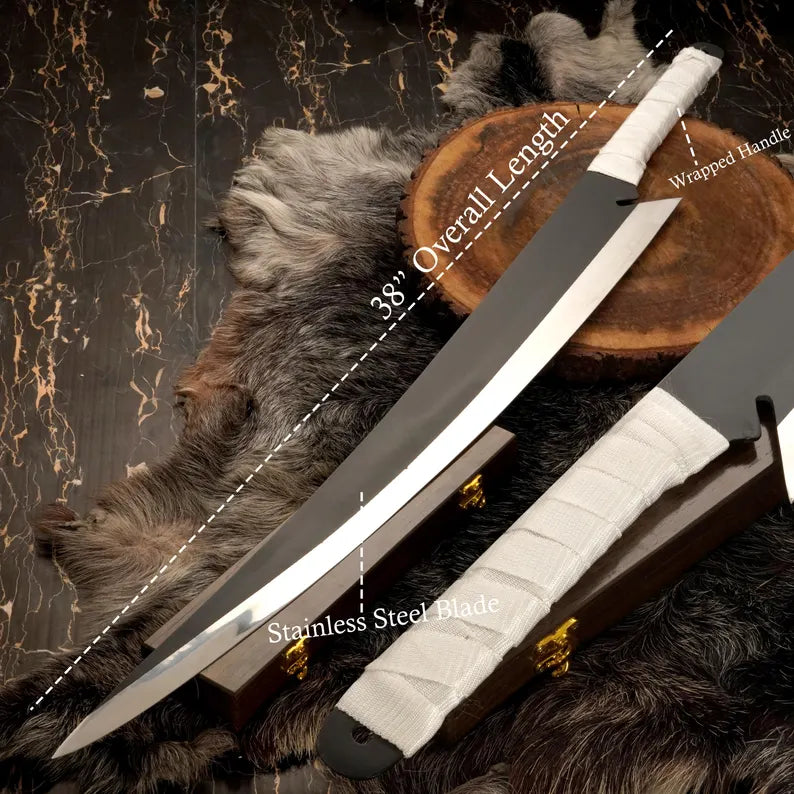 Kurosaki Ichigo Zangetsu Sword – Anime-Inspired Zanpakuto Decorative Collectible